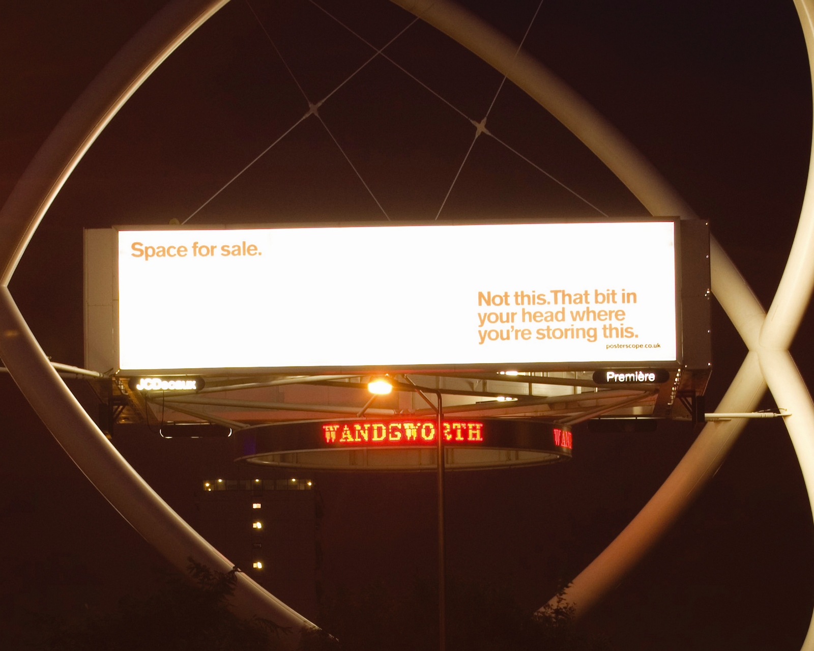 'Space for sale' Posterscope, Dave Dye, DHM