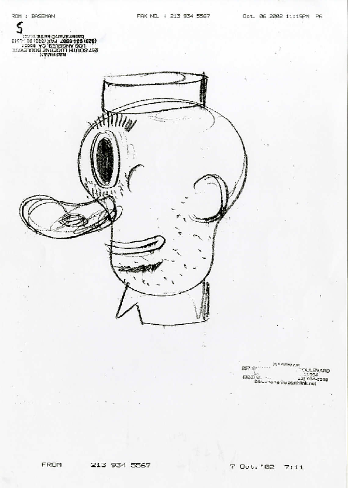 Gary Baseman, Merrydown, Year 1, Rough 1.jpg