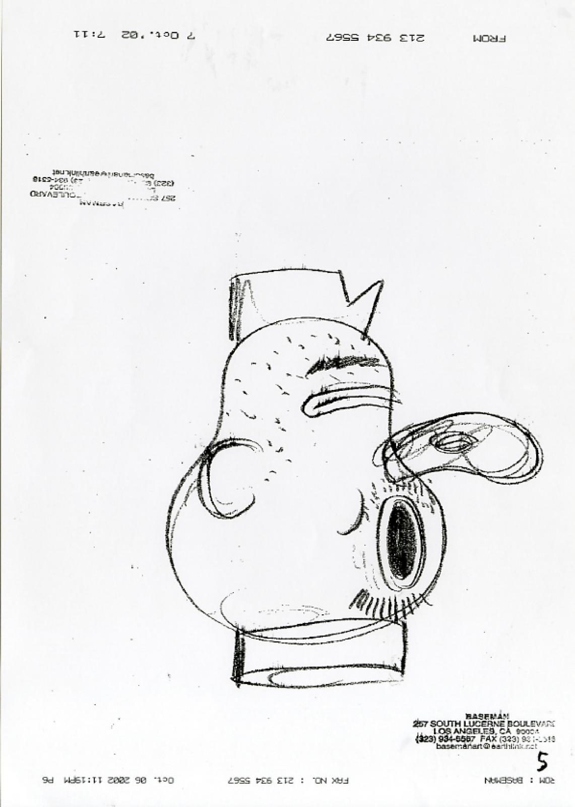 Gary Baseman, Merrydown, Year 1, Rough 1.jpg