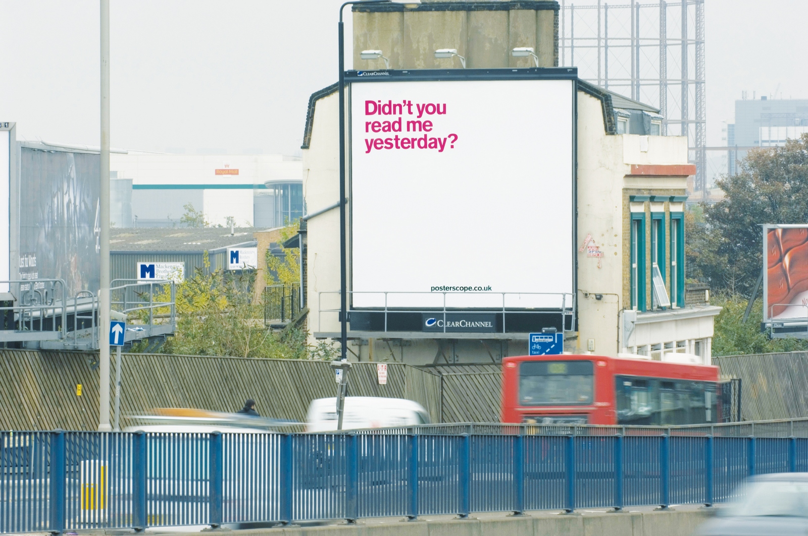 'Didn't You Read Me Yesterday?' Posterscope, Dave Dye, DHM