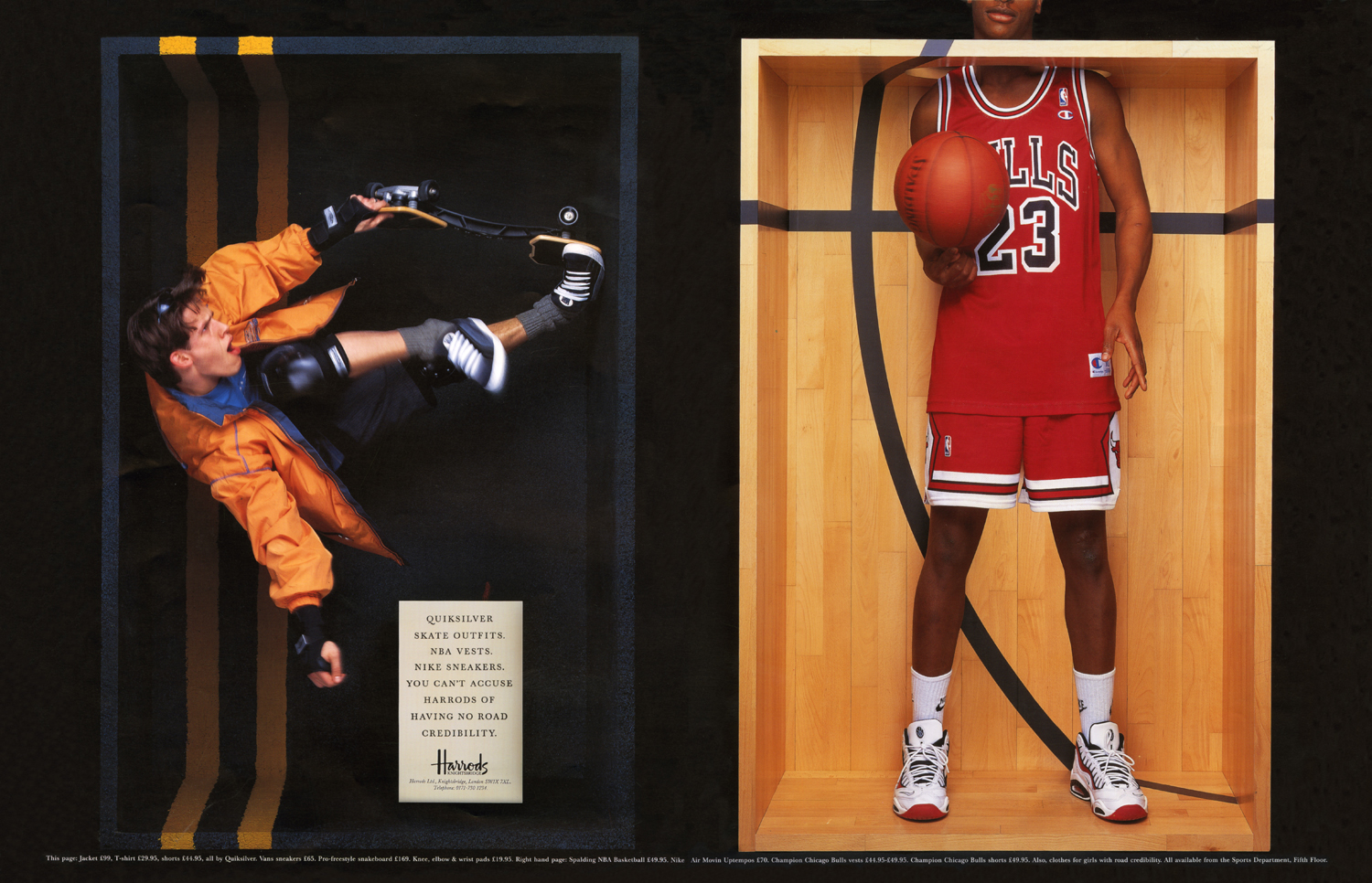 Quicksilver Skate outfits_Harrods Press Ad