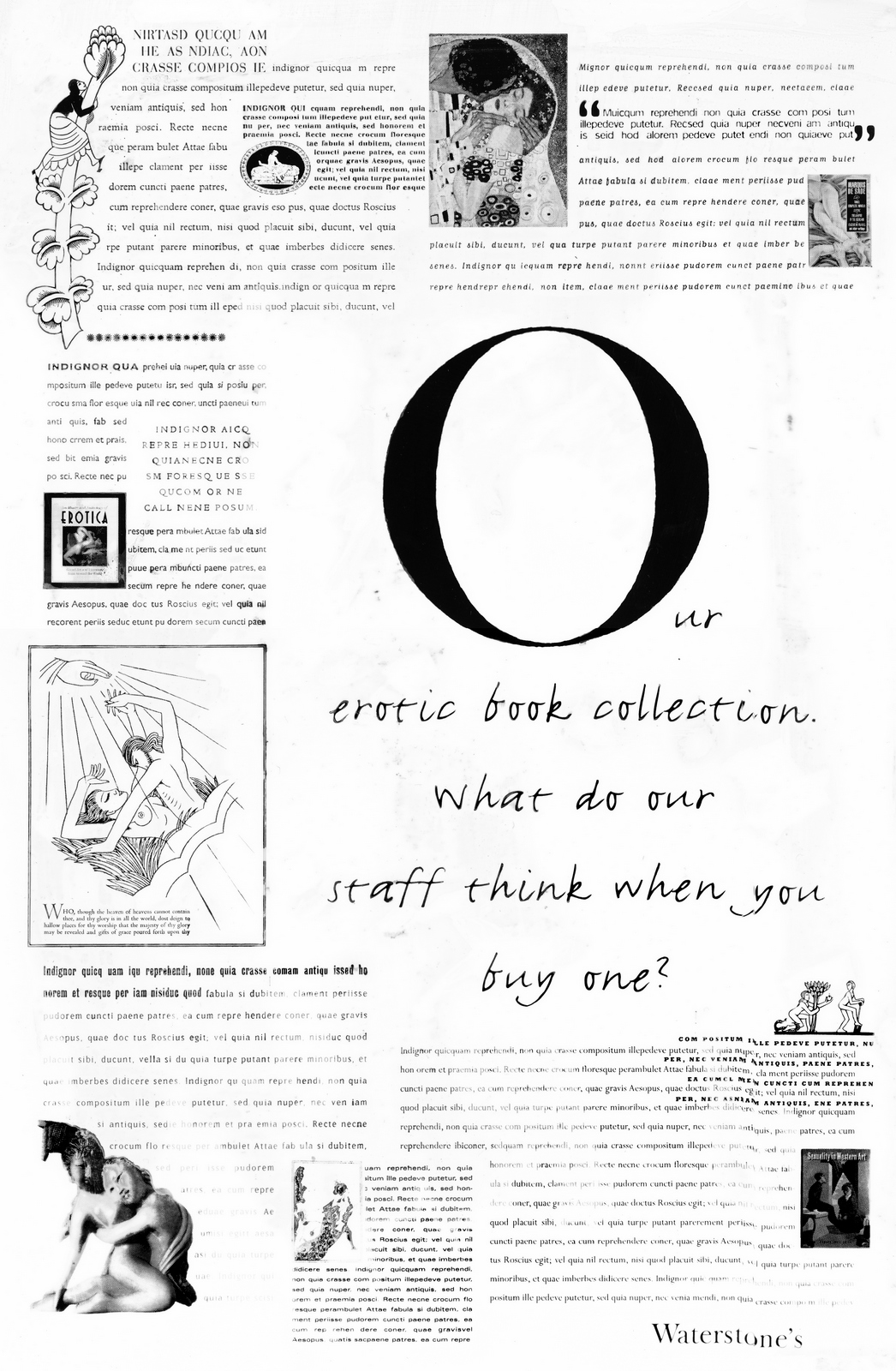 7. 'Erotic Books' Waterstones, Dave Dye, Leagas Delaney