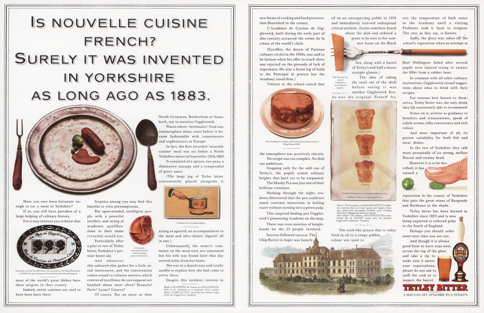 'Nouvelle Cuisine', Tetley Bitter, Leagas Delaney