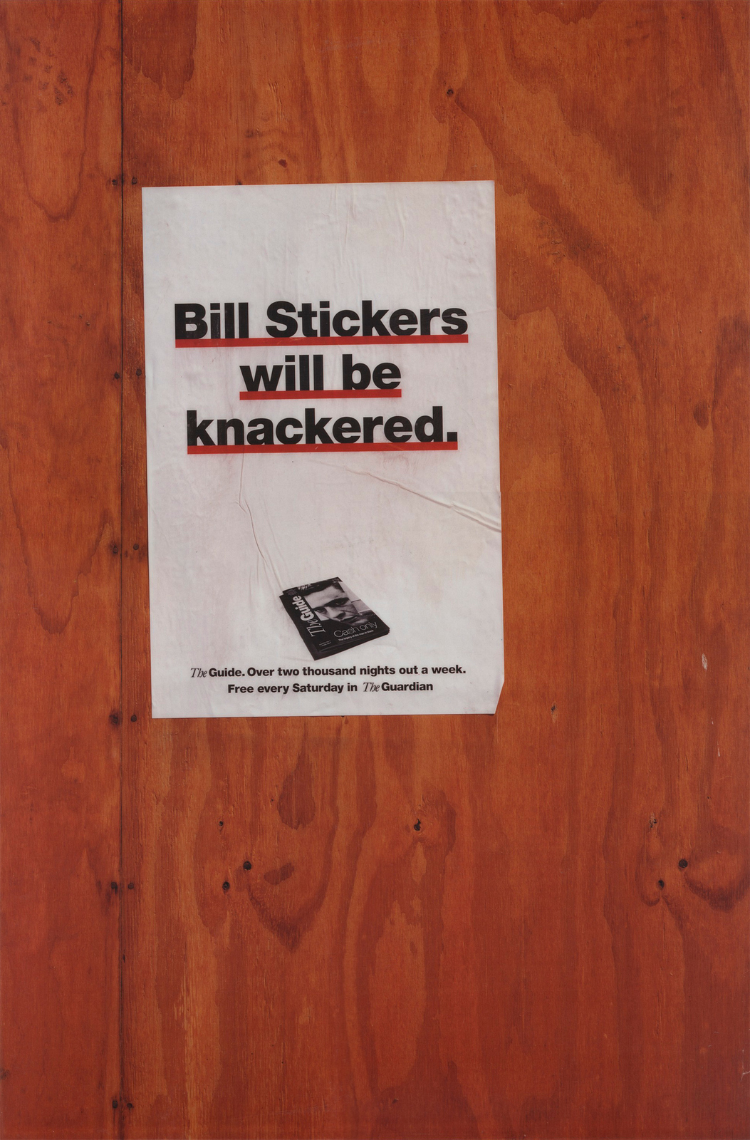 'Bill Stickers' The Guardian, Leagas Delaney.jpg