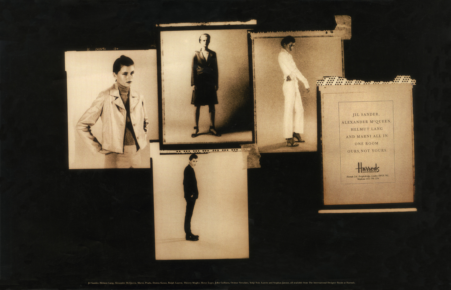 Jil Sander_Alexander McQueen_All in one room_Harrods Press Ad