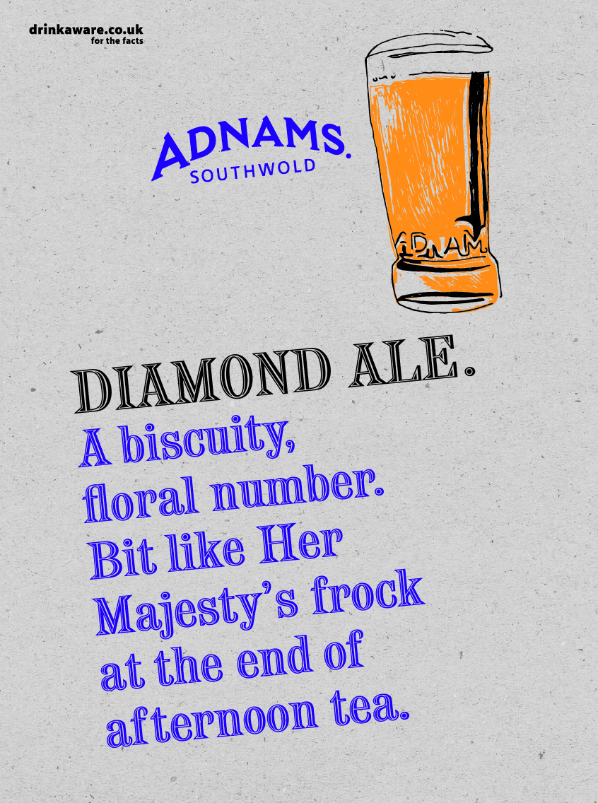 Adnams, Diamond Ale Poster %22Biscuity%22-01