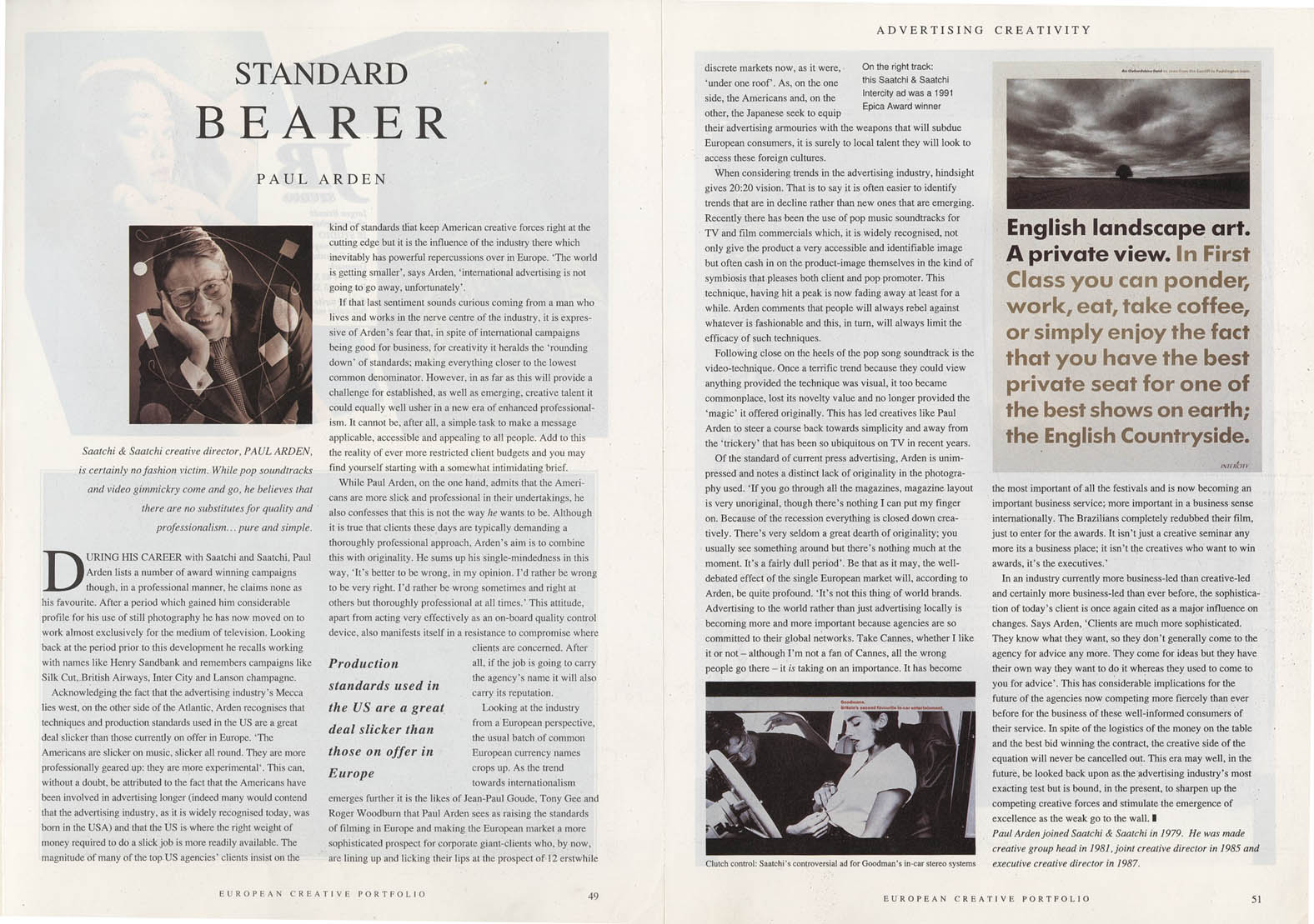 Paul Arden 'Standard Bearer'