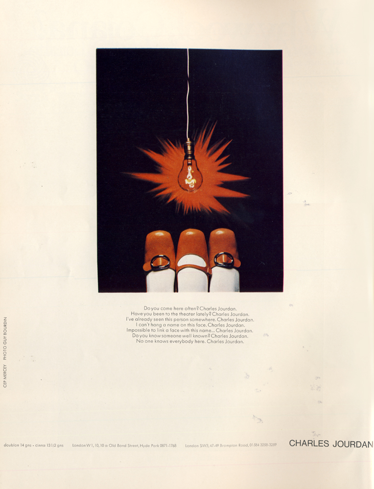 'Lightbulb' Charles Jourdan, Guy Bourdain, 1967