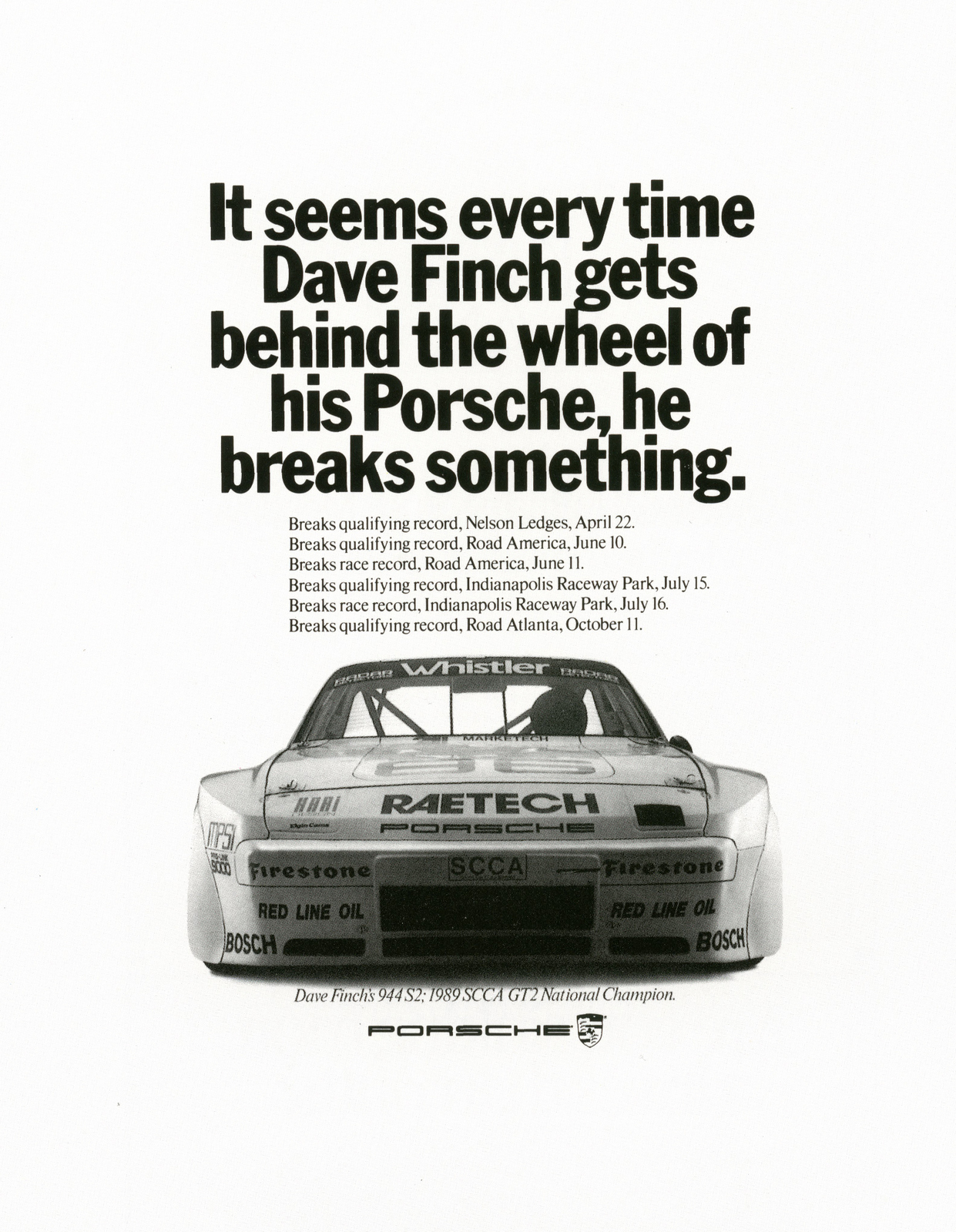 Fallon McElligott, Porsche 'Breaks something'-01