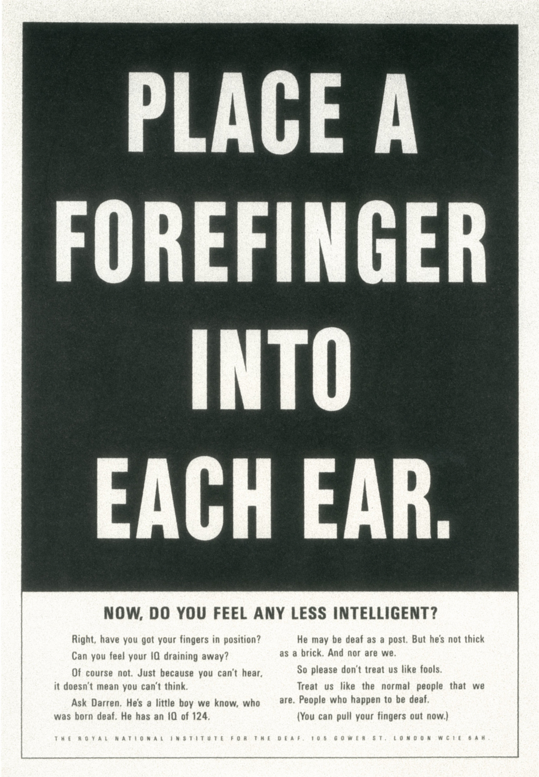 Derrick Hass, RNIB 'Put A Finger'-01