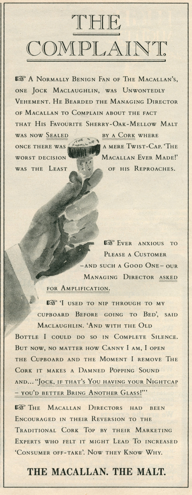 The *Macallan 'The Complaint' HKR,-01-01