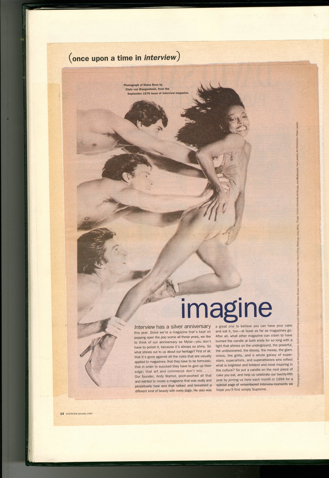 Dave Dye:Diana Ross:Interview Magazine:1970's