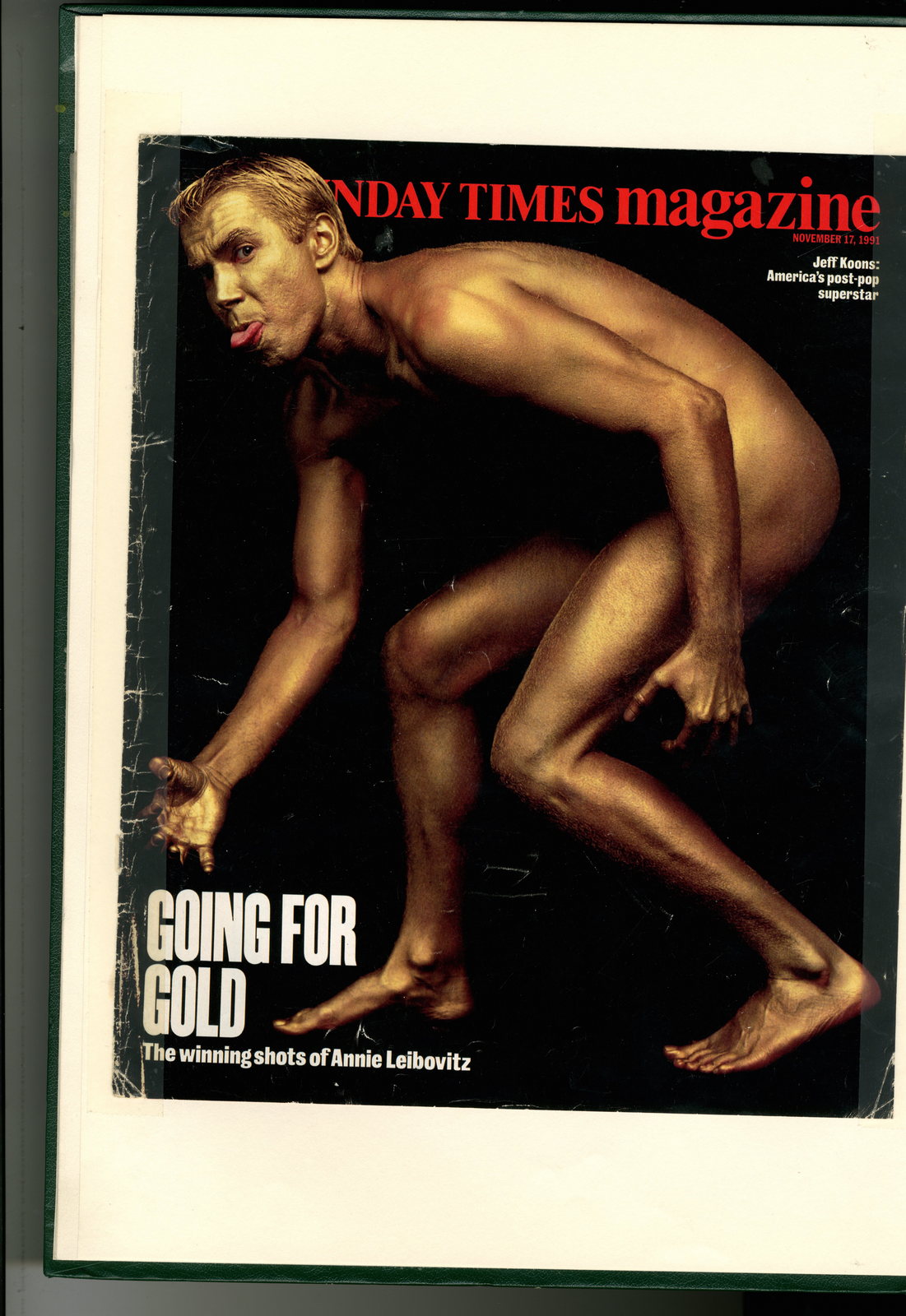 Dave Dye:Sunday Times Cover: Jeff Koons