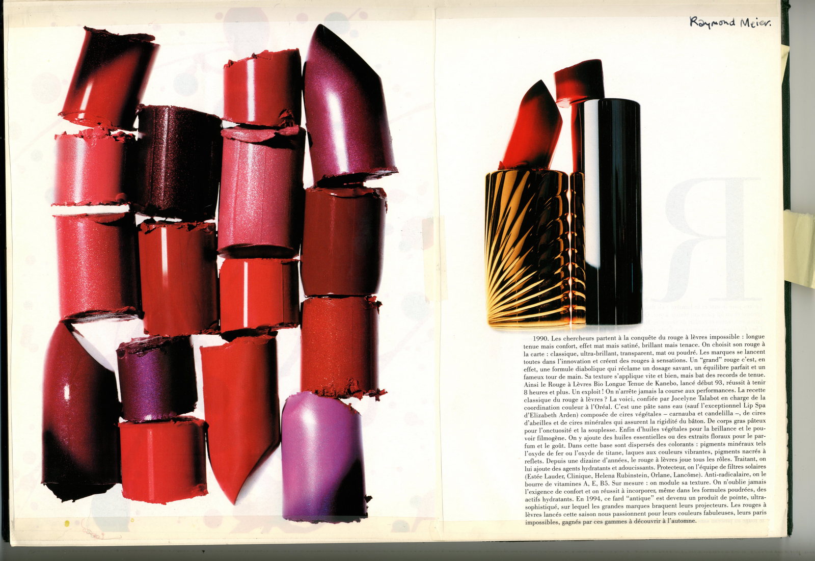 Raymond Meier : Lipsticks broken : : Dave Dye