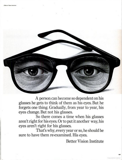 Better Vision Institute 'Eyes:glasses' Len Sirowitz