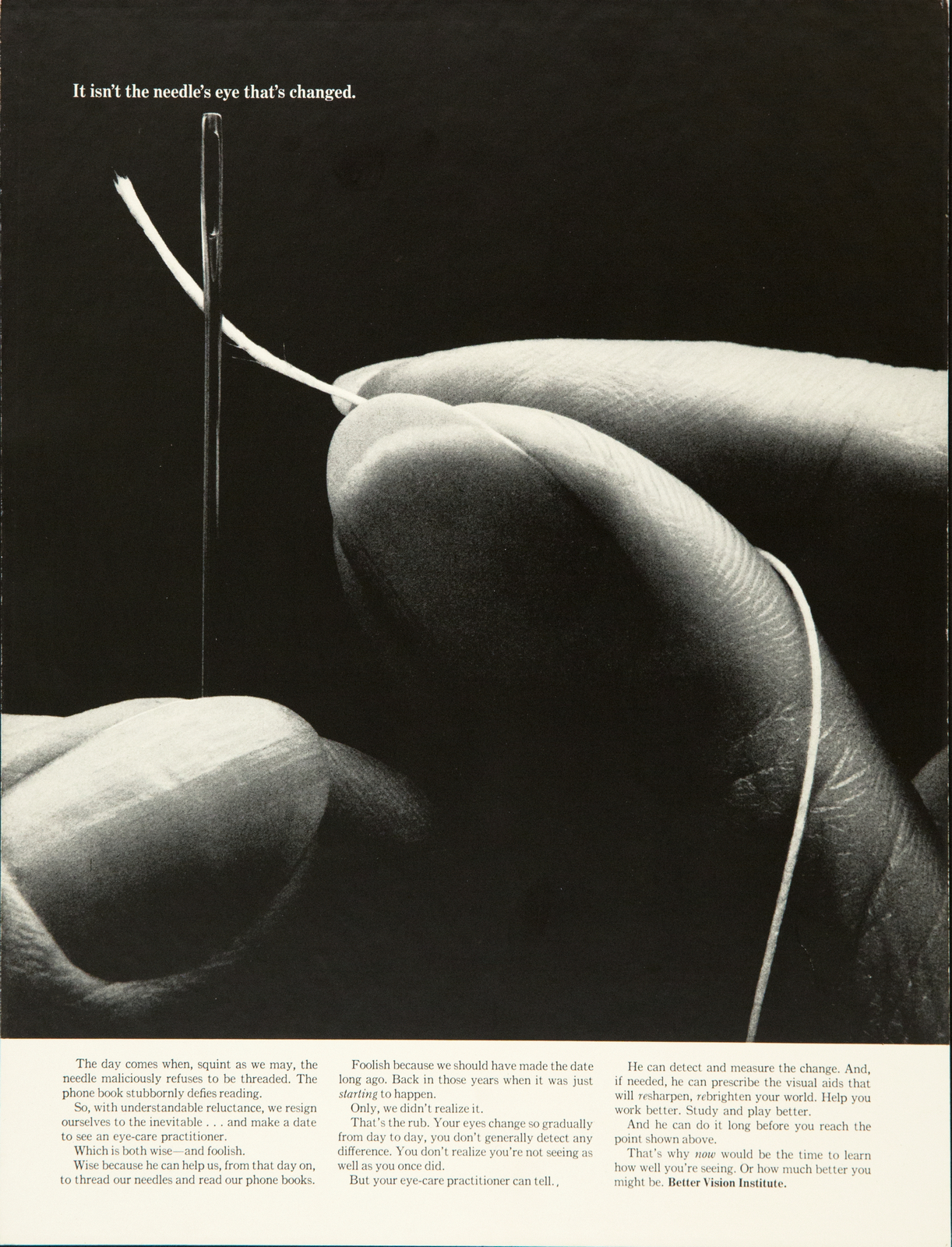 Better Vision Institute 'Needle' Len Sirowitz, DDB