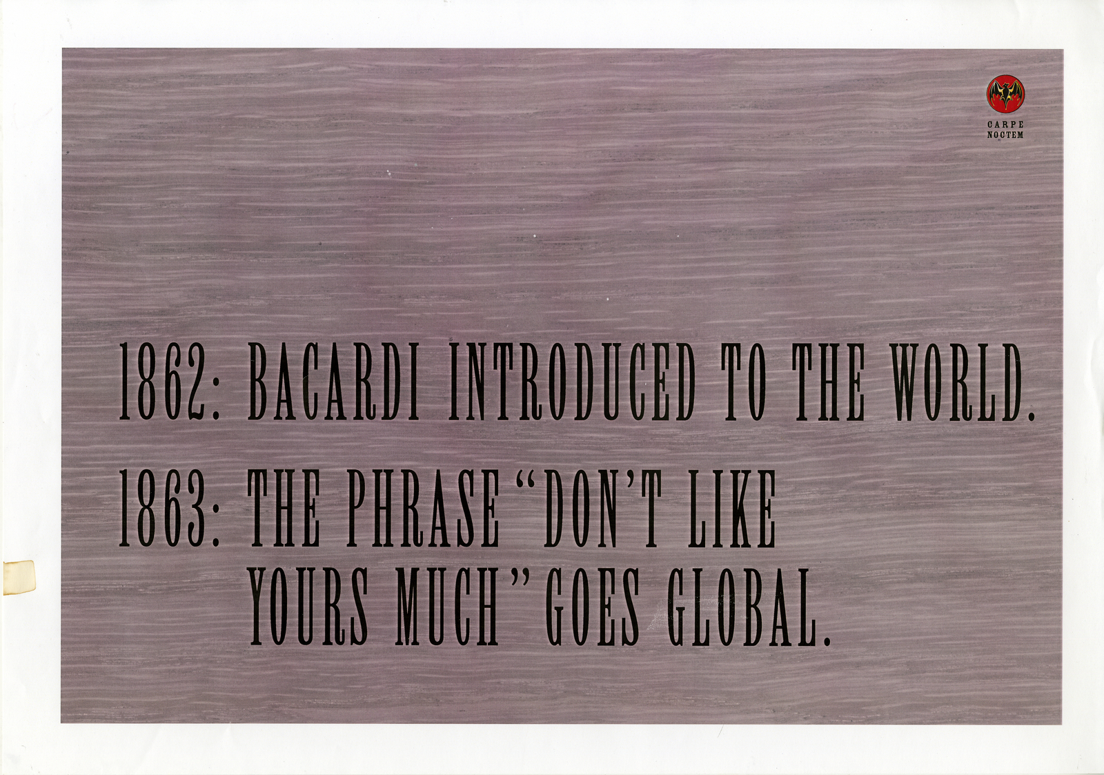 Bacardi, Pitch, %22Don't Like Yours', CDD