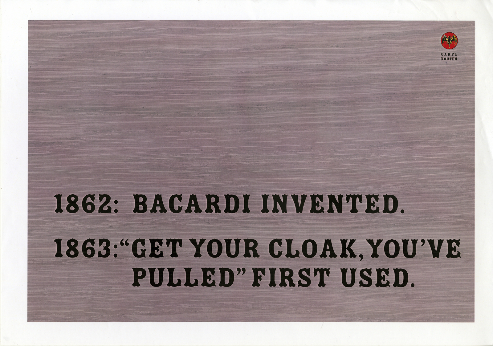 Bacardi, Pitch, %22Get Your Cloak', CDD