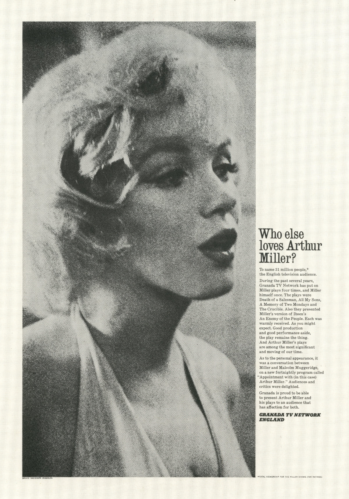 PKL, The First Year, Granada TV 'Marilyn'-01