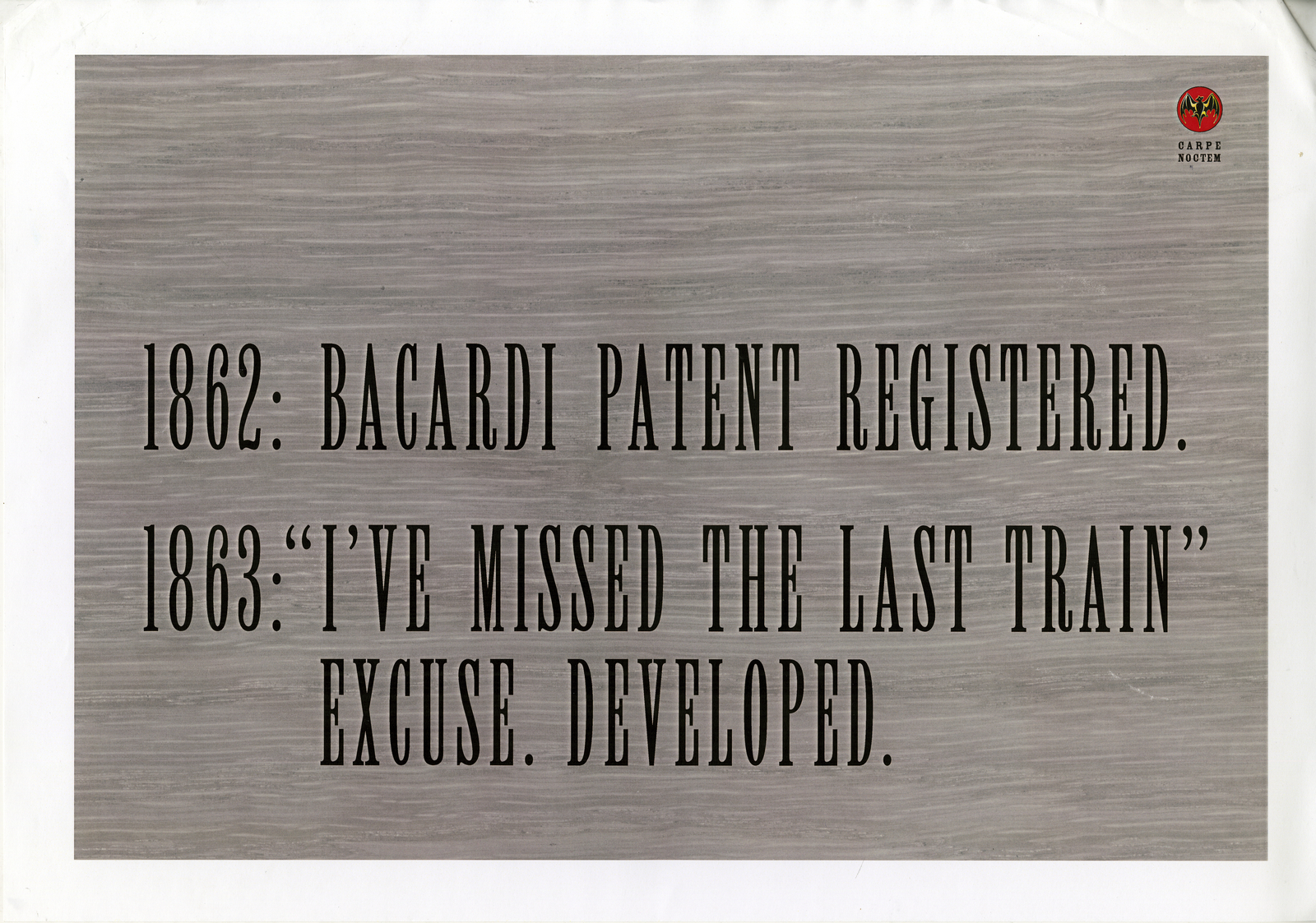 Bacardi, Pitch, %22Last Train', CDD