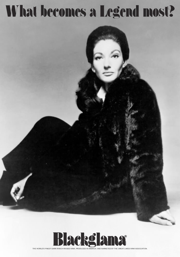 Blackgamma ad - 1970 maria callas
