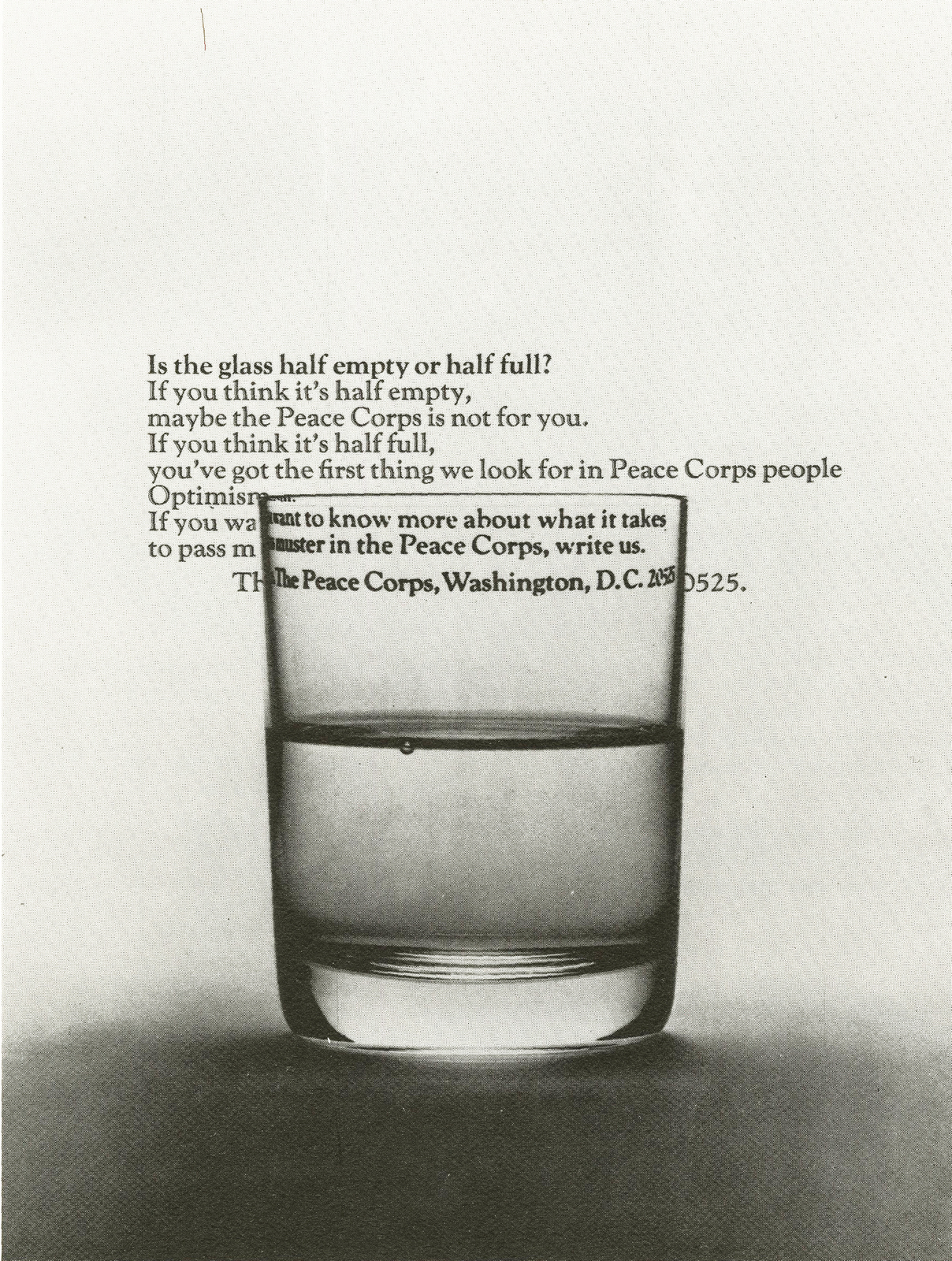 Steve Frankfurt, Peace Corps 'Glass'*