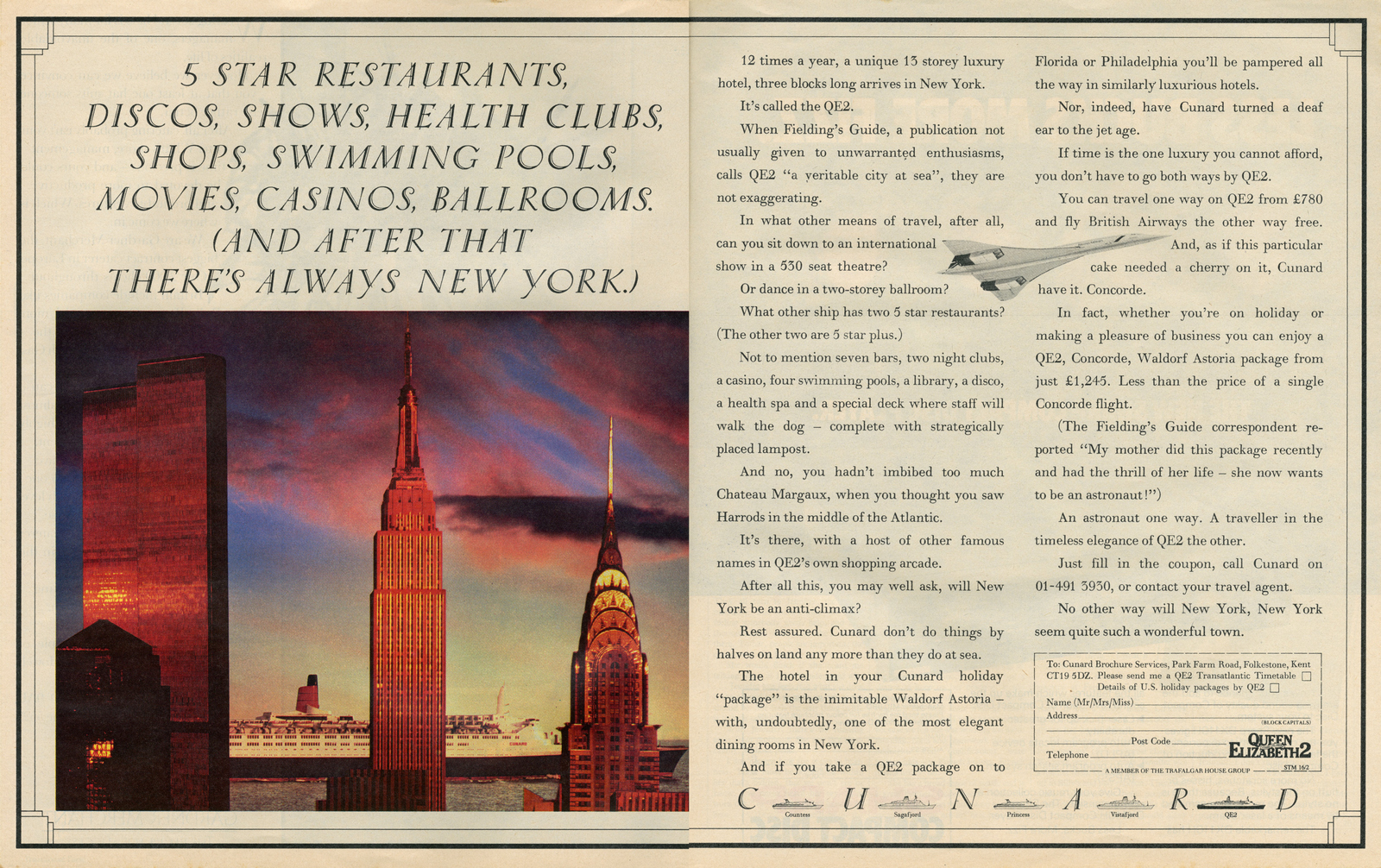 CUNARD '5 Star Restaurants' Saatchi's-01