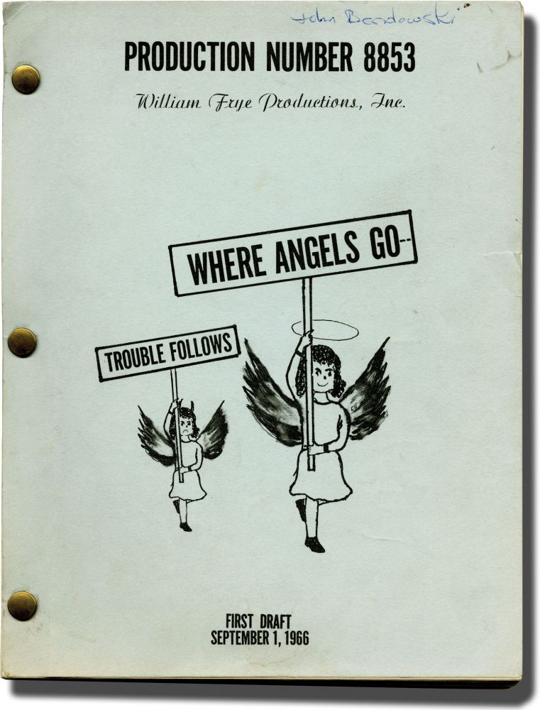 Jane Trahey, Where Angels Go', Script.jpg