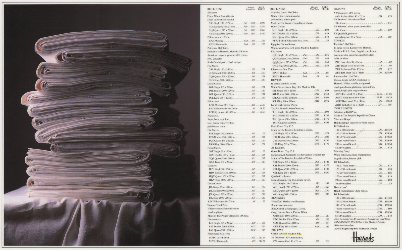 Harrod's 'The Sale - Sheets', Leagas Delaney