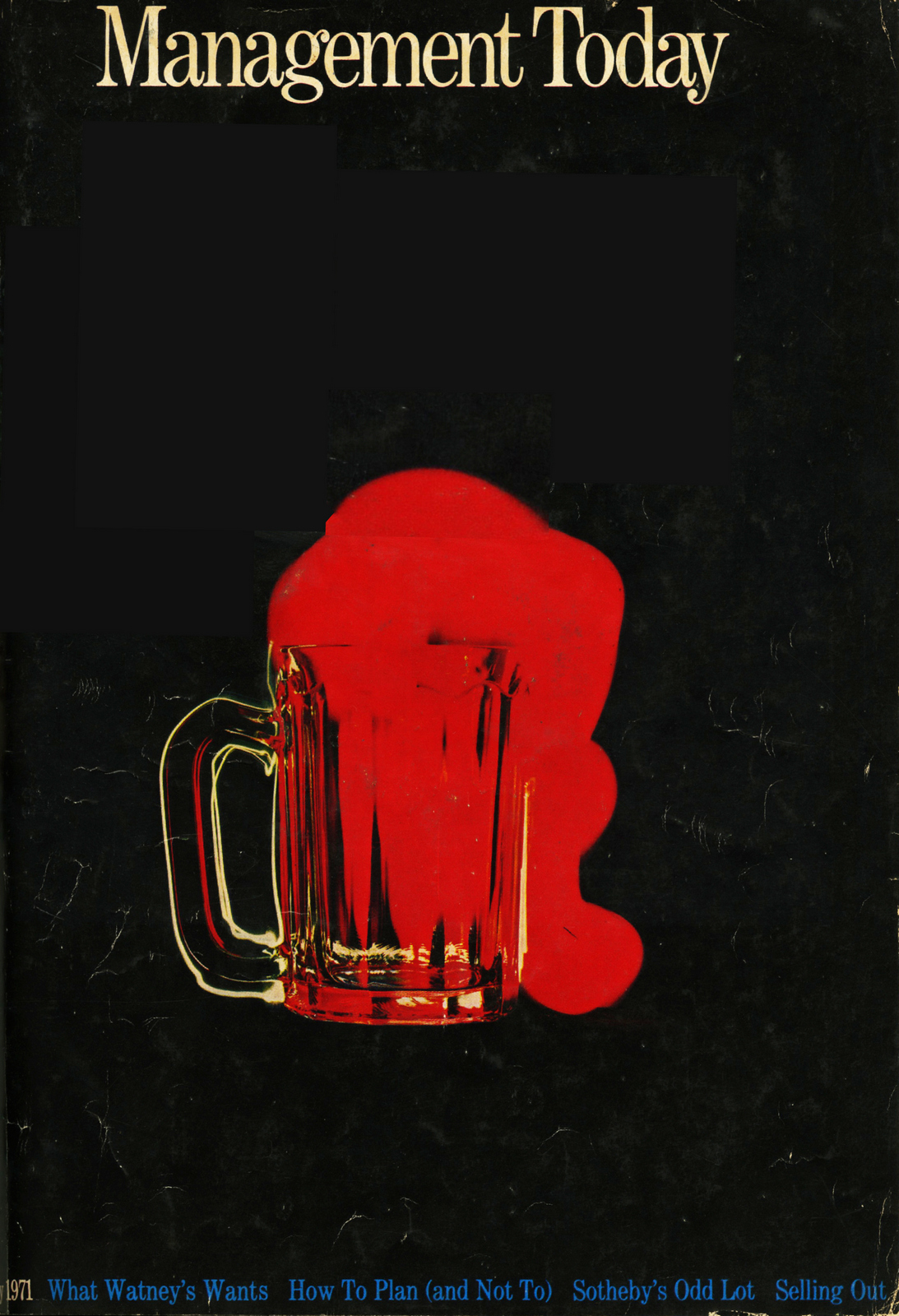 Lester Bookbinder, Management Today 'Blood Pint'**