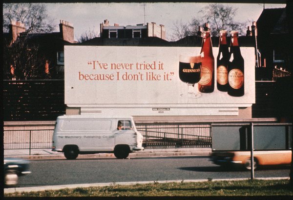 Guinness 'I've never tried it'