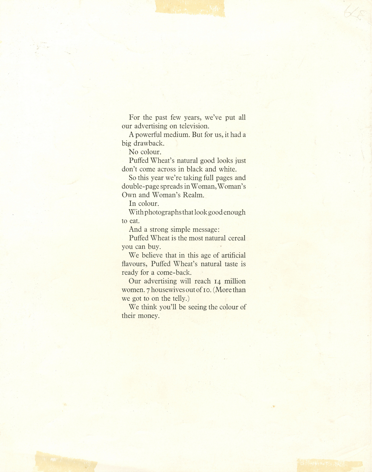 Neil Godfrey, Puffed Wheat 'Copy', DDB-01