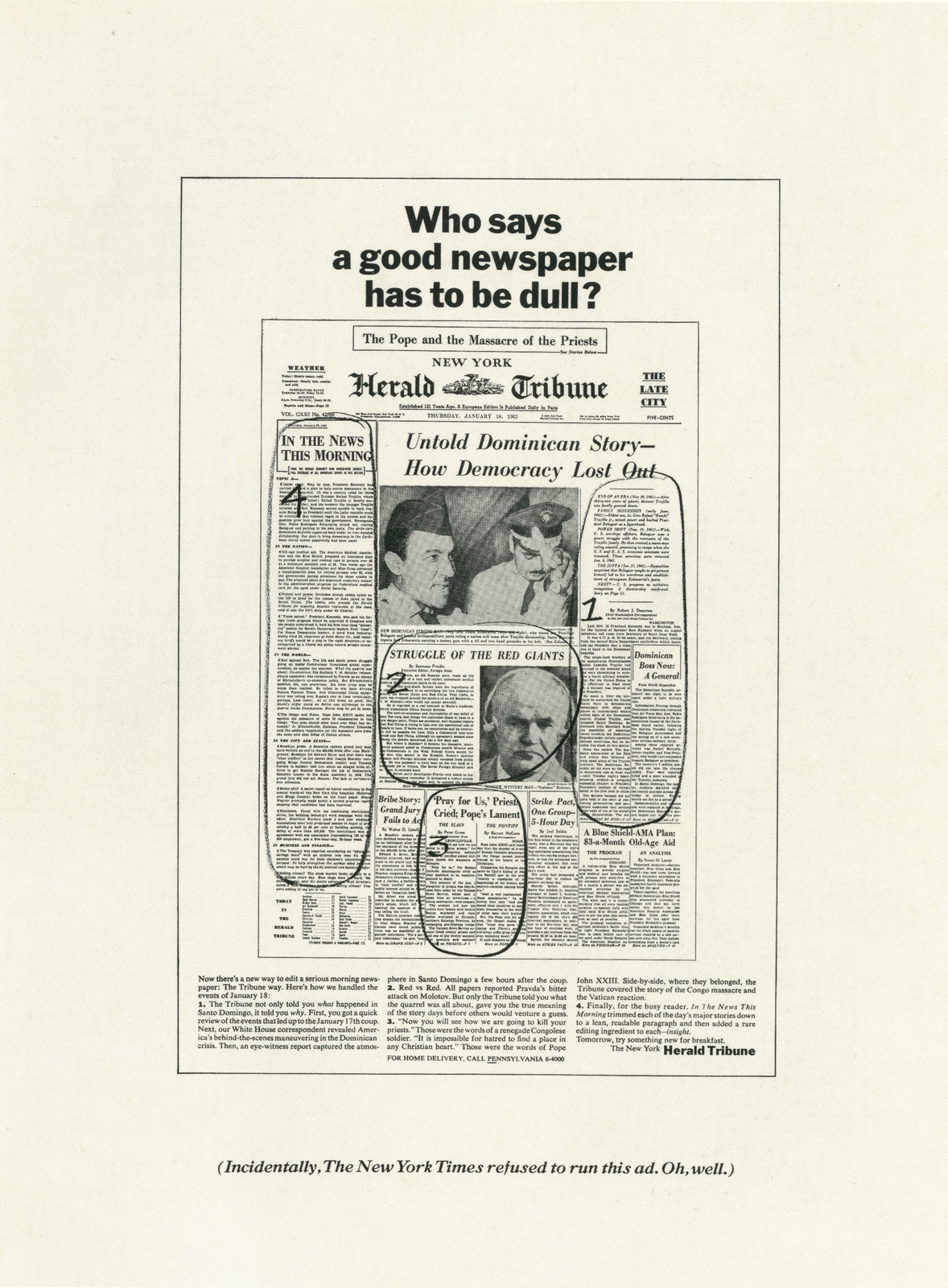 PKL2; Herald Tribune 'Dull:Scribble'