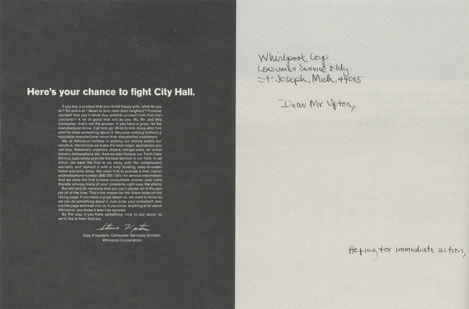 Whirlpool 'Letter', Sid Myers:Evan Stark, DDN NY