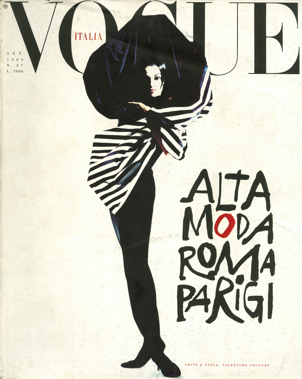 'Cover - Sept 1989' Vogue Italia, Satoshi Saikusa-01