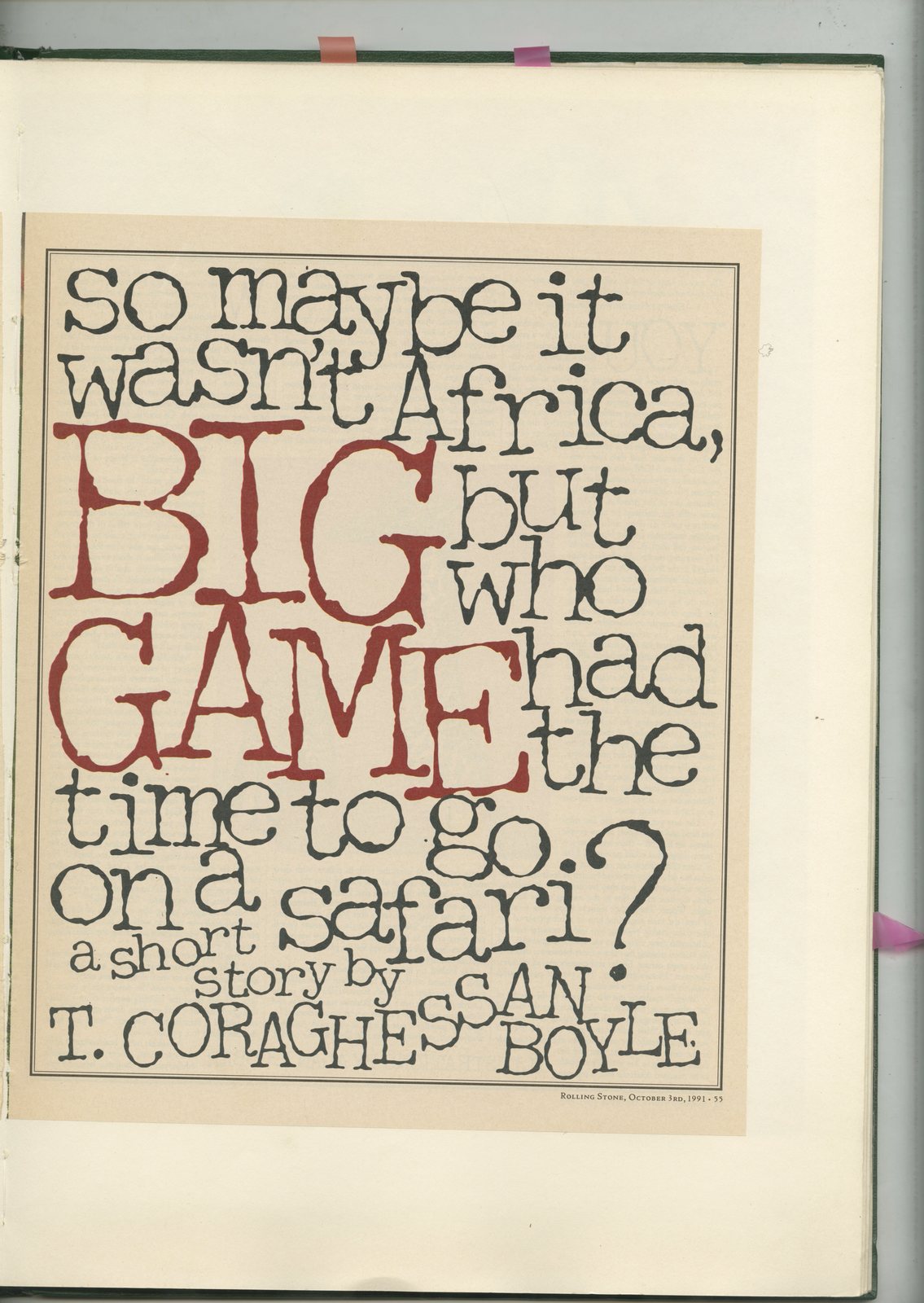 55. GREEN BOOKS: 'Type'