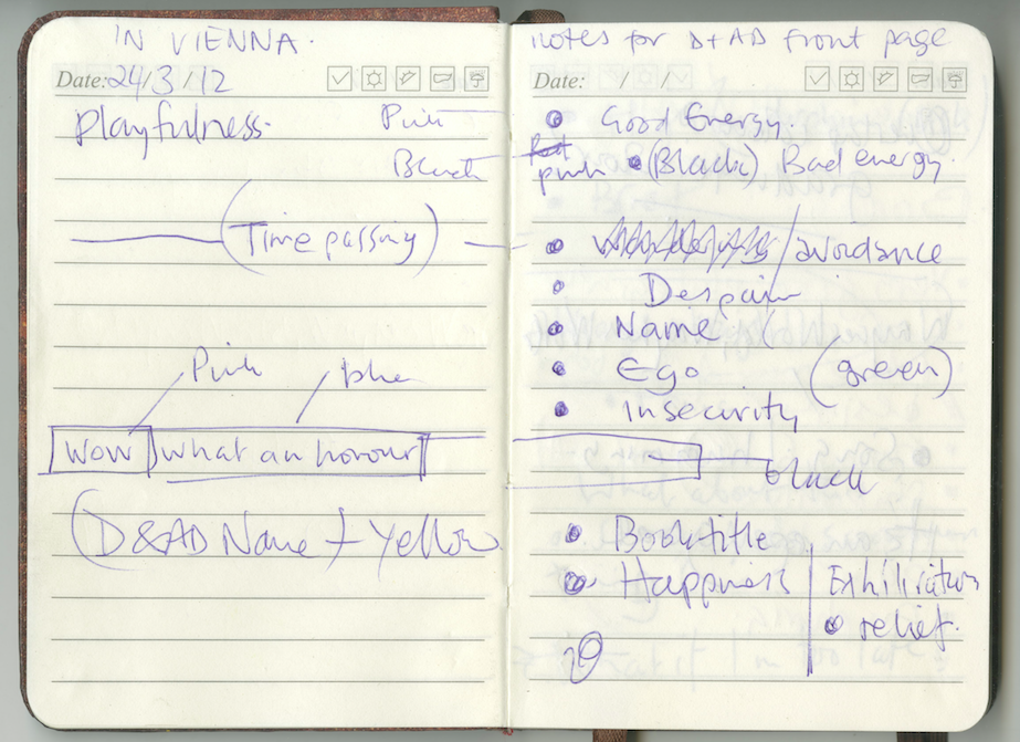 D&AD Annual 2012, First emotional Guide roughs 1.png