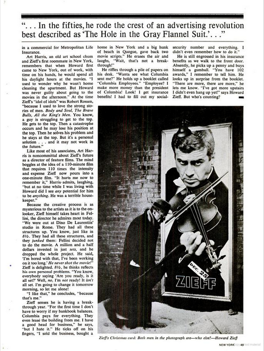 Howard Zieff, Life Article - 5.png