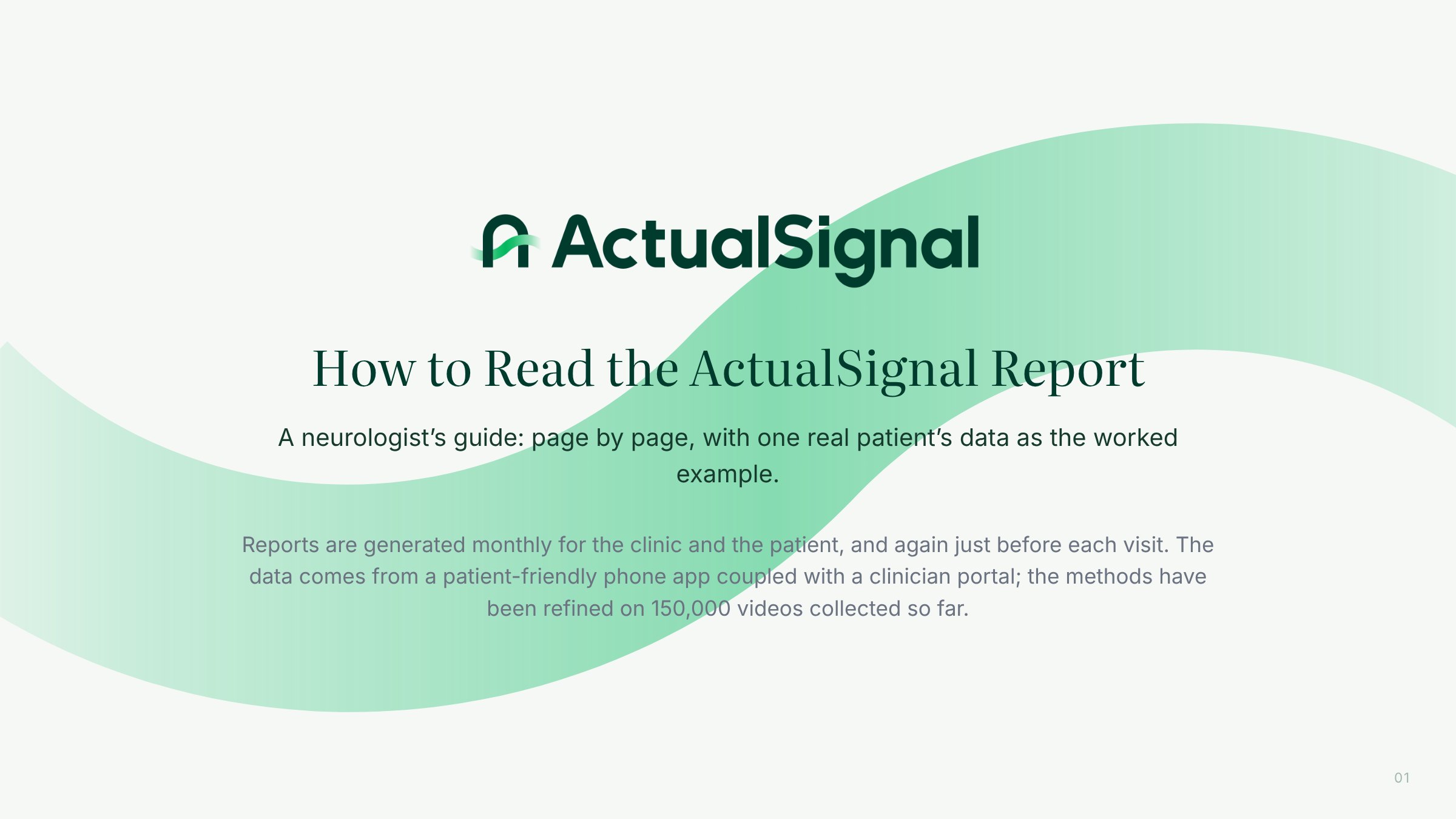 How to read the ActualSignal report