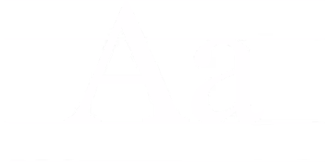 Uppercase A and lowercase a letters in white on a black background.