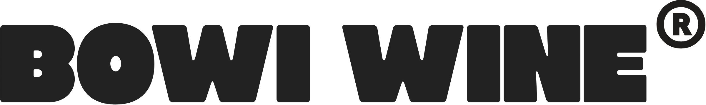 Bowi Wine wordmark in black