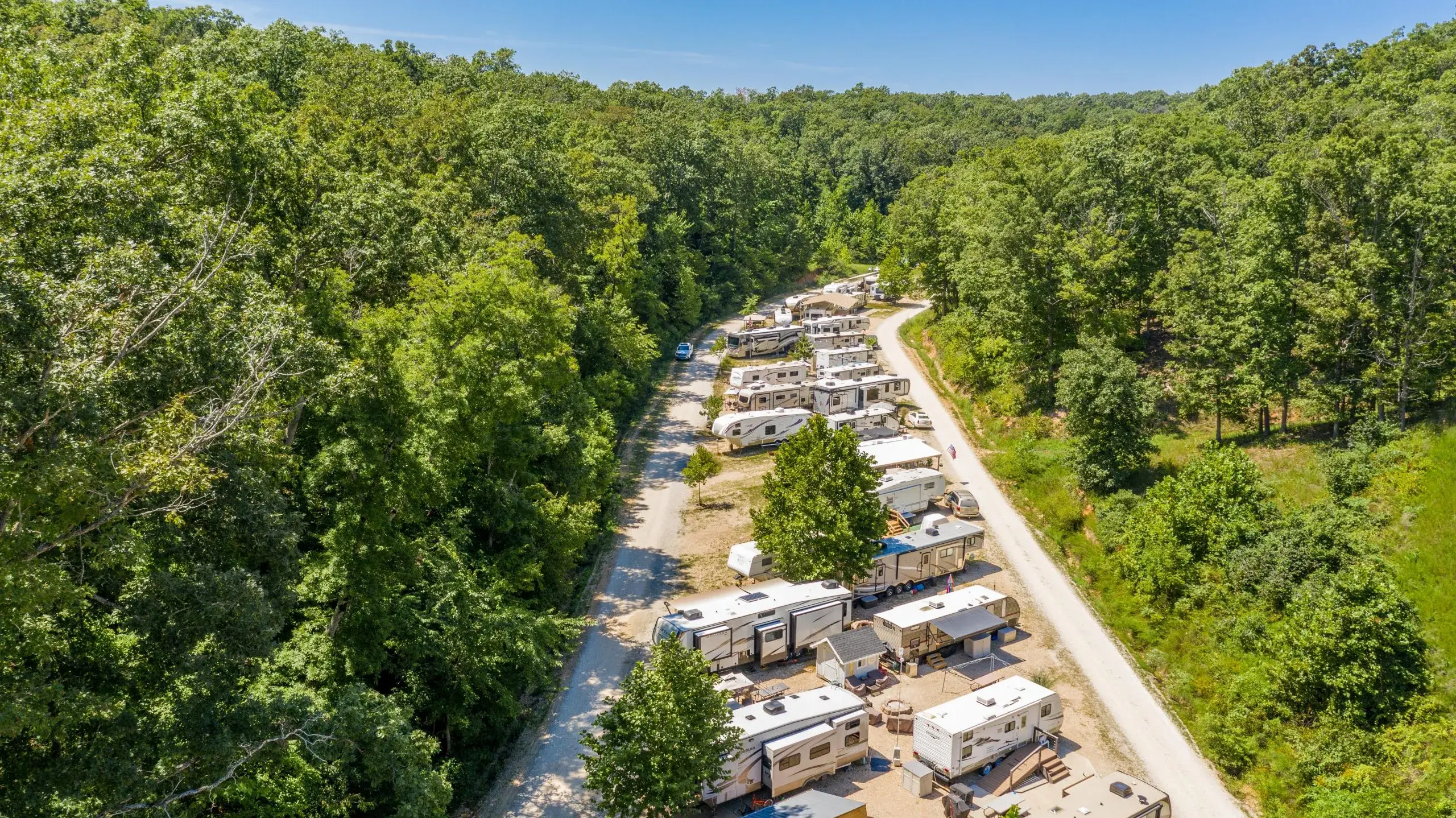 Overlooking the RV park