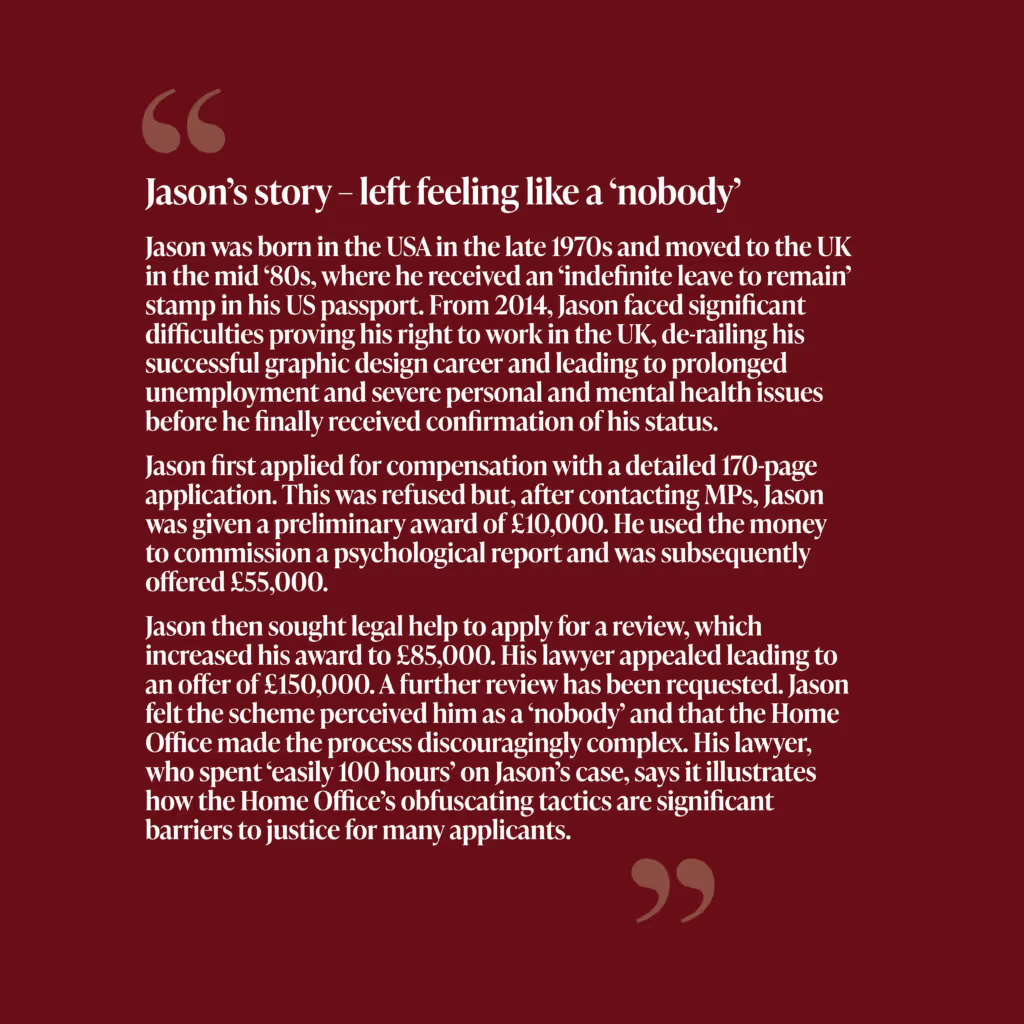 Jason's story - left feeling like a 'nobody'