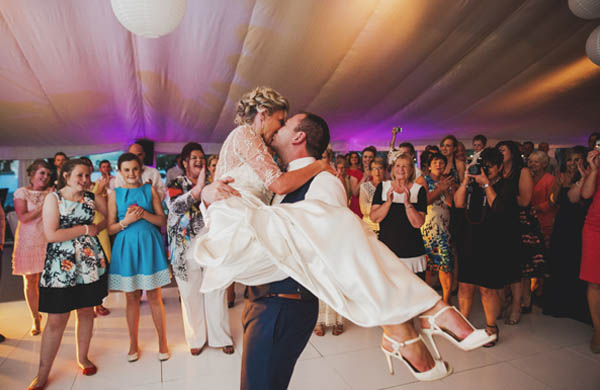 Decide on the mood for your first dance, whether it's Irish, upbeat, joyful