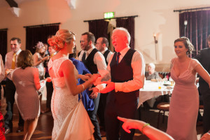 Father daughter dance, at the wedding in the Brooklodge Hotel & Macreddin Village in Wicklow where Bentley Boys performed