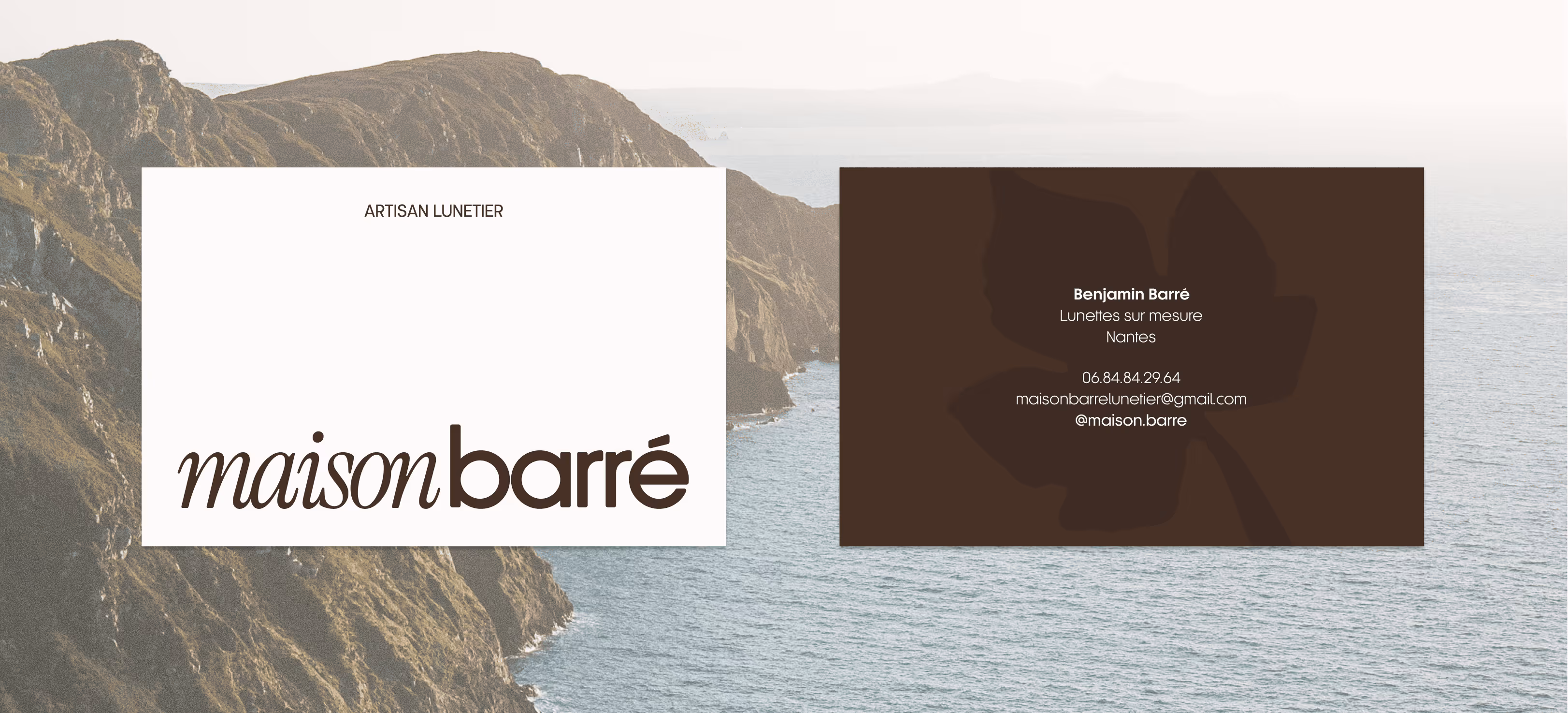 Carte de visite pour Maison Barré, recto et verso