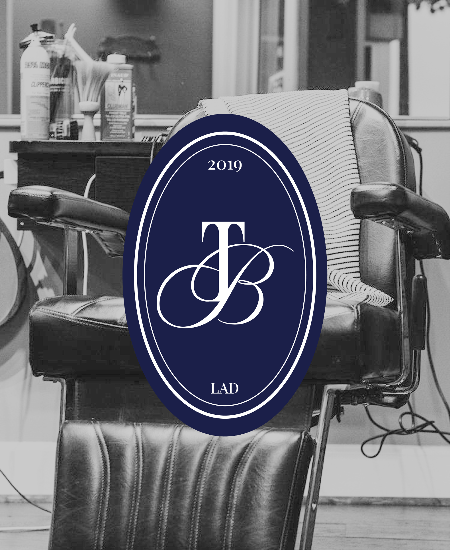 Logo secondaire (initiales TB) dans un ovale