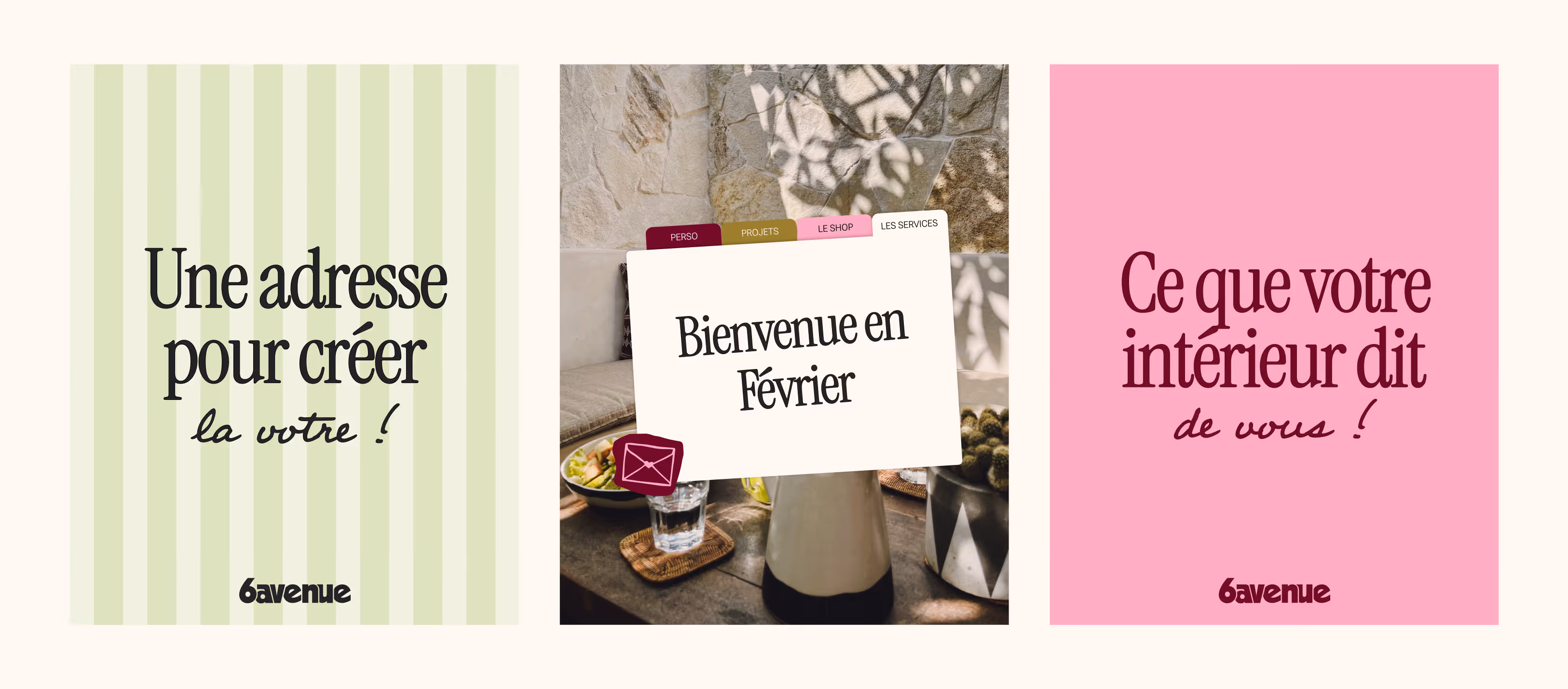 Exemple d'application de l'identité visuelle de 6 Avenue : Couverture de carrousels