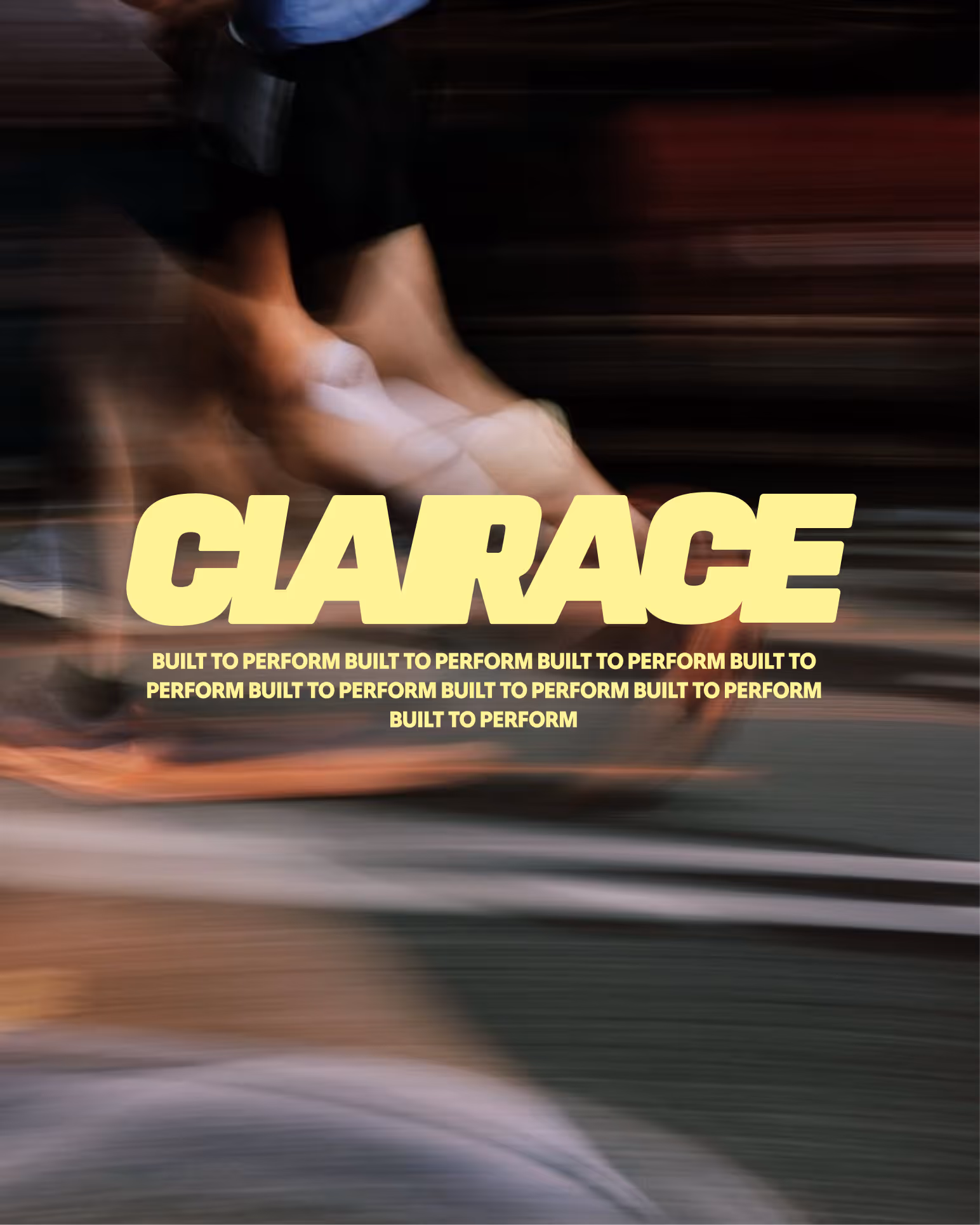 Logo Clarace avec slogan "Built to perform"