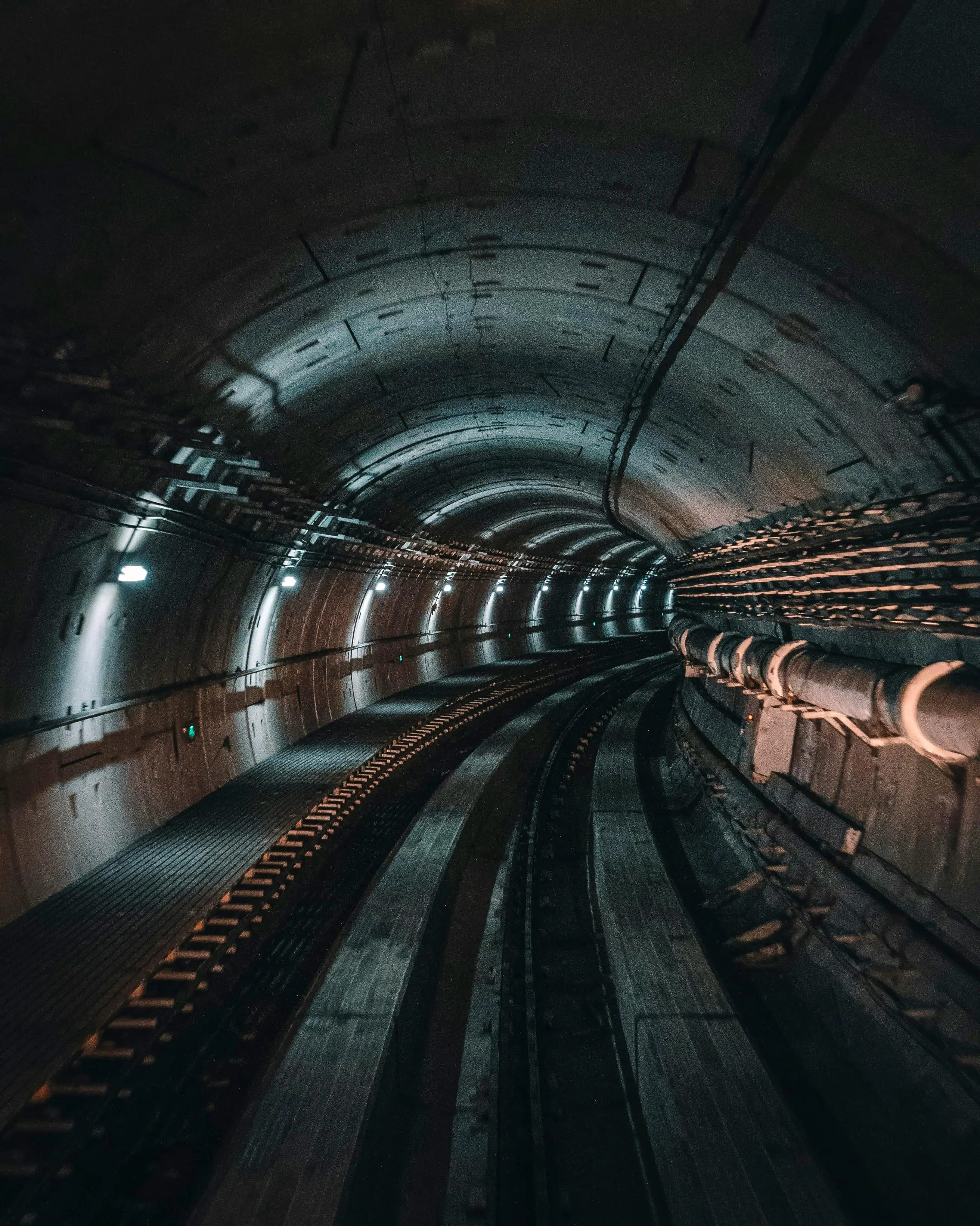 A picture of a high speed rail tunnel